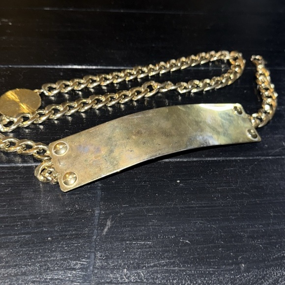 Chunky Metal Plate Chain Belt - Picture 6 of 7
